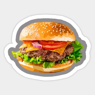 Hamburger Sticker